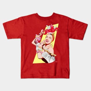 Carmen Miranda - An illustration by Paul Cemmick Kids T-Shirt